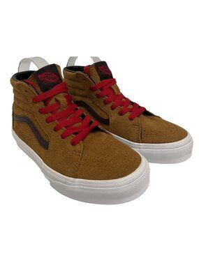 VANS Kid's Sk8 Suede Glazed Ginger Sneakers Size 2 Brown Shoes Skater High Top